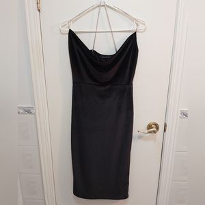 Missguided Black Dress with "Diamond" Straps Size L